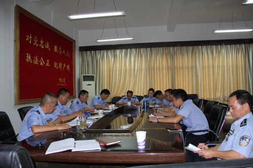 东川区公安局王波政委为政工纪检支部党员讲党课1