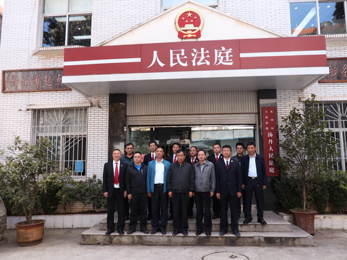 李建阳书记调研汤丹法庭 李建阳书记调研汤丹法庭