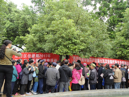 群众咨询和领取宣传材料