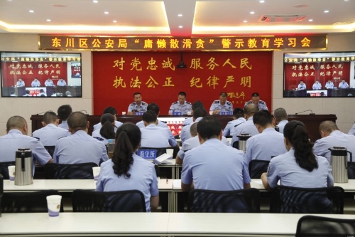 区公安局召开“庸懒散滑贪”警示教育学习会