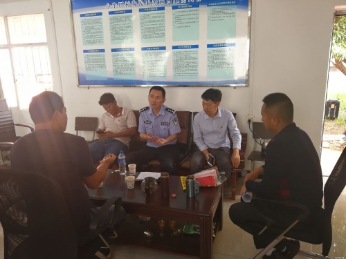 王波政委深入到小牛厂村开展“乔迁新居迎七一•脱贫光荣感党恩”建党节主题活动4