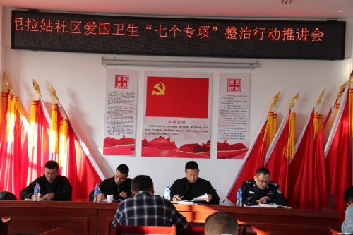 晏寅同志到尼拉姑社区检查指导爱国卫生“7个专项行动”开展情况2