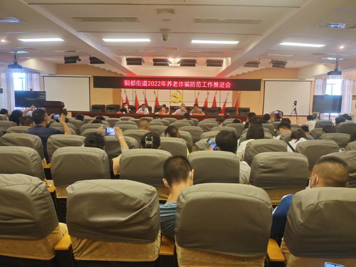 铜都街道召开打击整治养老诈骗专项行动工作推进会